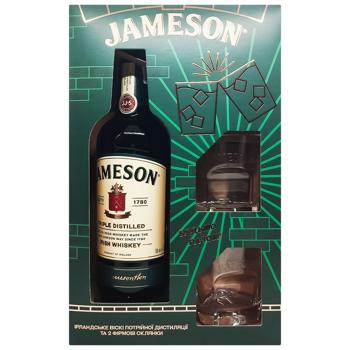 Jameson Whiskey 40% 0.7ml + 2 Glass Set - buy, prices for - photo 2