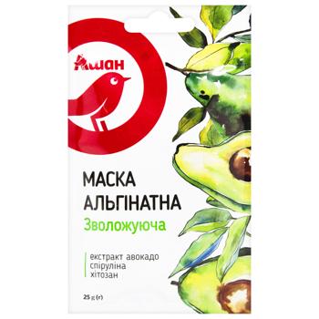 Маска для обличчя Auchan Альгінатна зволожуюча 25г