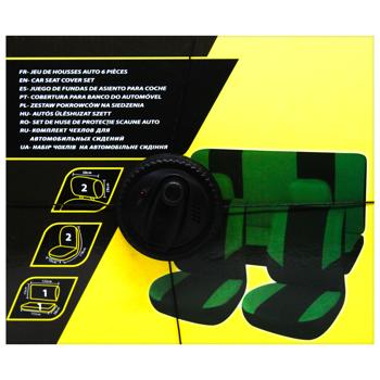 AUCH/КОМПЛЕКТ ЧОХЛІВ 6 ШТ ЧОРН/ЗЕЛ - купить, цены на Auchan - фото 3