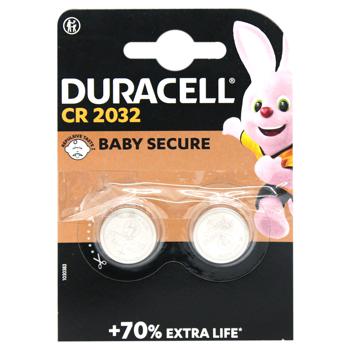 Батарейка Duracell литиевая 3V 2032 2шт