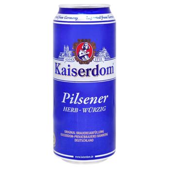Kaiserdom Pilsener Herb-Wurzig light beer 4.7 % 0.5l - buy, prices for COSMOS - photo 1