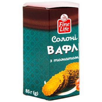 Вафлі Fine Life солоні з томатом 85г - купити, ціни на - фото 2