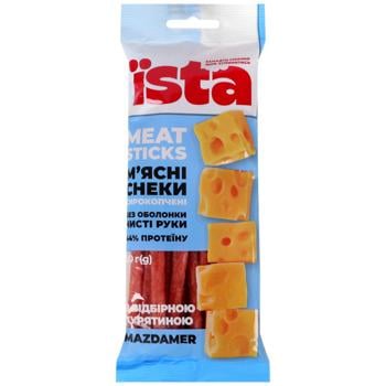 Їsta Raw Smoked Meat Snacks with Mazdamer Cheese 80g - buy, prices for EKO Market - photo 1