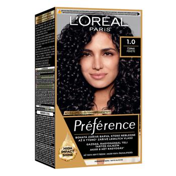 Фарба для волосся L'Oreal Paris Recital Preference 1.0 Неаполь чорний - купити, ціни на КОСМОС - фото 6