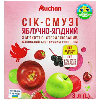 Сок-смузи Auchan Яблочно-ягодный 3л - купить, цены на - фото 2