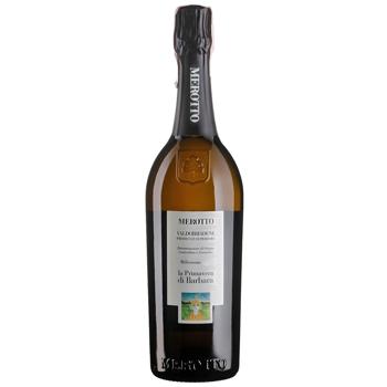 Merotto La Primavera Di Barbara White Dry Sparkling Wine 12% 0.75l - buy, prices for MegaMarket - photo 1