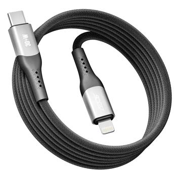Кабель Ridea USB RC-US42 UltraStrong Type-C to Lightning 30W 2м чорний - купити, ціни на - фото 2