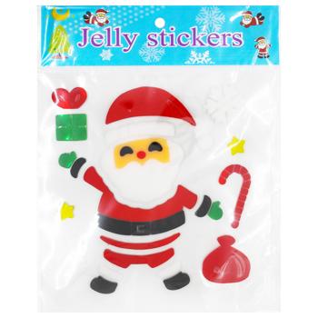 Наклейки новогодние силиконовые 20х20см WGS-24100 - купить, цены на КОСМОС - фото 2