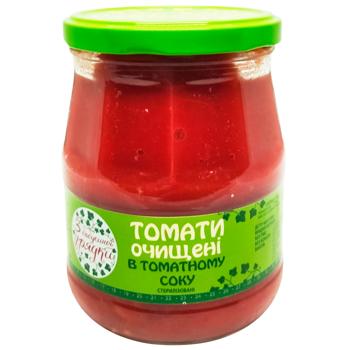 From Grandmother's Patch Peeled Tomatoes in Tomato Juice 500g - buy, prices for Vostorg - photo 1
