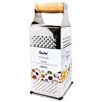 Терка Gusto четырехсторонняя с деревянной ручкой 23см