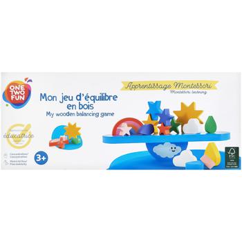 One Two Fun Montessori Balance Educational Wooden Toy - buy, prices for Auchan - photo 1