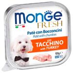Monge Fresh Wet Food with Turkey for Dogs of All Breeds 100g