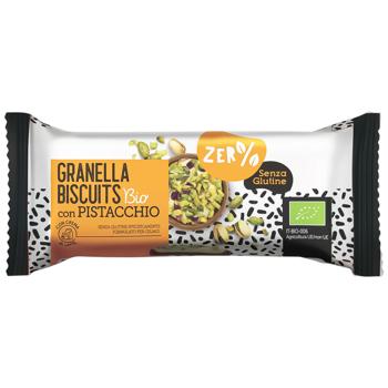 Fior di Loto Zer% Glutine Granella Biscuits Organic Gluten-Free Biscuit with Pistachio 24g