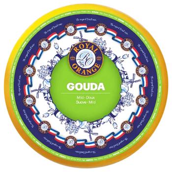 Royal Orange Gouda Mild Cheese 48% - buy, prices for Chudo Market - photo 1