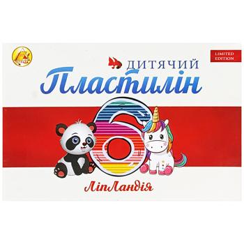 Пластилін Тетрада ЛіпЛандія 6 кольорів 110г