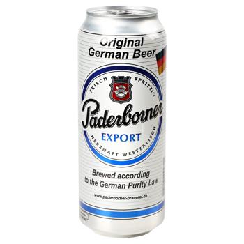 Paderborner Export light beer 5.5% 0.5l - buy, prices for Torba - photo 1