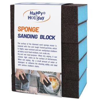 Губки кухонные карборундовые 5шт 34841 E-14160 И840 - купить, цены на КОСМОС - фото 1