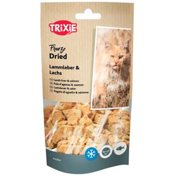 Trixie Freeze Dried Liver ласощі для котів 25 г - ягня та лосось - купити, ціни на MasterZoo - фото 1
