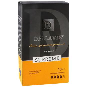 Кава Dellavie Supreme мелена 250г - купити, ціни на Епіцентр FOOD - фото 1