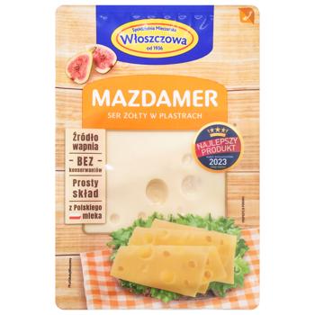 Wloszczowski Sliced Maasdamer Cheese 45% 150g