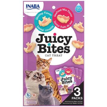 Лакомство для кошек Inaba Juicy Bites с креветками и морепродуктами 3шт*11,3г - купить, цены на КОСМОС - фото 1
