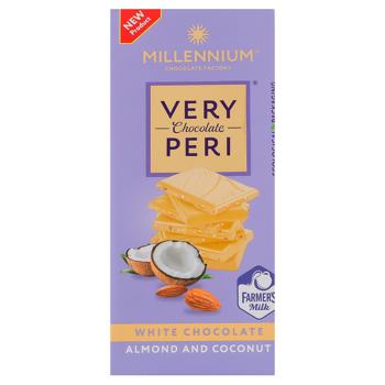 Millennium Very Peri White Chocolate with Almonds and Coconut Flakes 85g