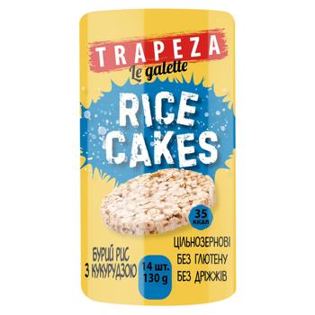 Trapeza Rice Cakes with Corn 130g - buy, prices for NOVUS - photo 1