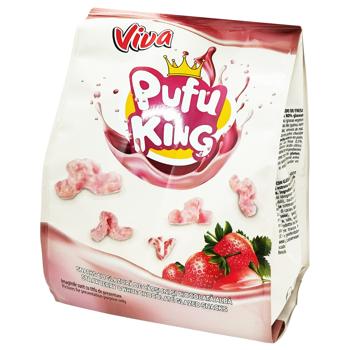 Viva Cereal Pillows Covered with Strawberry Glaze Dry Breakfast 85g - buy, prices for COSMOS - photo 1
