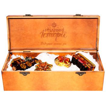 Ялинкові прикраси Набір Святковий Різдвяні Історії 1 шт - купить, цены на WINETIME - фото 1