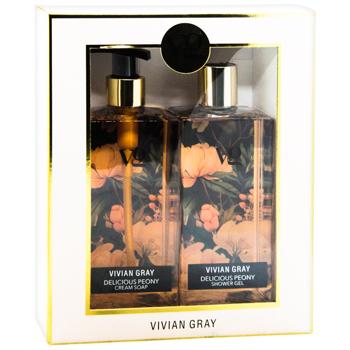 Набір Vivian Gray Sensational Delicious Peony Гель для душу та Крем-мило для Рук 2шт 350мл - купити, ціни на ULTRAMARKET - фото 3