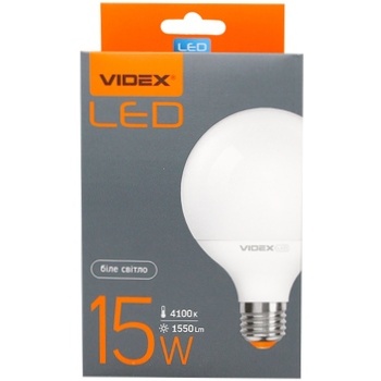 Videx LED Lamp G95e 15W E27 4100K - buy, prices for Auchan - photo 2