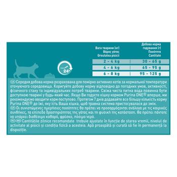 Cухий корм для дорослих котів Purina ONE Sensitive З індичкою та рисом 800г - купити, ціни на MasterZoo - фото 3