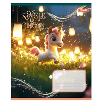 Тетрадь 1 Вересня Unicorn косая линия 12 листов в ассортименте - купить, цены на - фото 5