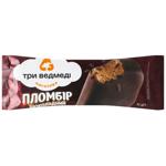 Мороженое Три Ведмеді Пломбир шоколадный в глазури 70г