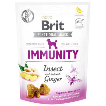 Ласощі для собак Brit Care Immunity з комахами та імбиром для підтримки імунітету 150г