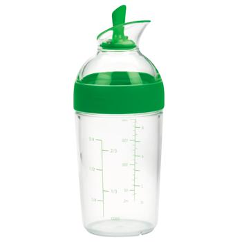 Охо Fruit&Vegetables Green/Transparent Small Shaker for Dressing Salads 200ml