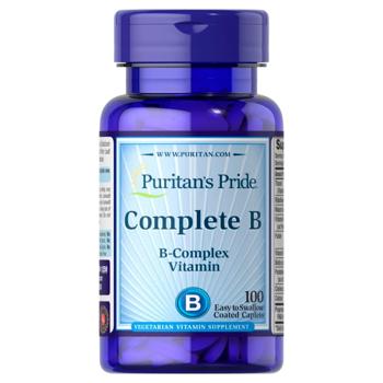 Витамин В Puritan's Pride Complete B 100 каплет - купить, цены на Biotus - фото 1