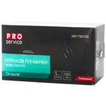 Перчатки ProService нитриловые черные S 100шт