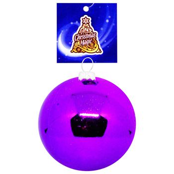 Christmas Magic Glossy Purple Christmas Ball 8cm - buy, prices for Auchan - photo 1