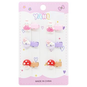 Hair Clips 6pcs 3727-11 - buy, prices for - photo 2