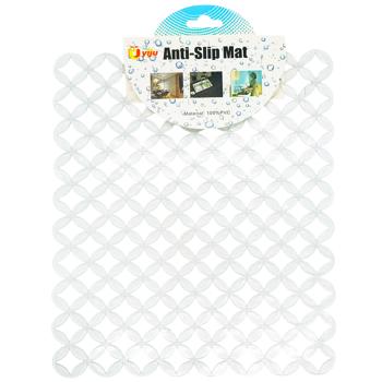 Килимок для раковини Коло прозорий пвх 24,5*30см 35176-5