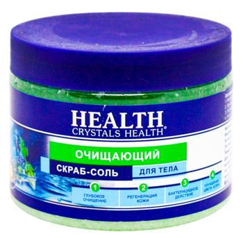 Скраб для тела Crystals Health косметический солевой очищающий 500г