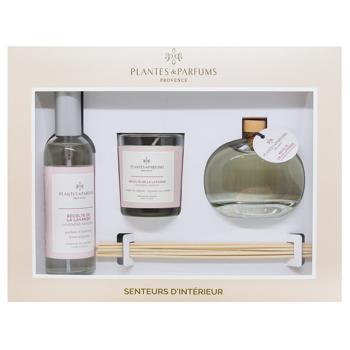 Plantes&Parfums Recolte de la Lavande Candle 75g + Aroma Diffuser 100ml + Perfume for Home 100ml Gift Set - buy, prices for - photo 3