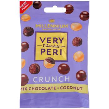 Драже Millennium Very Peri Crunch в молочном и белом шоколаде с кокосом 80г - купить, цены на Эпицентр FOOD - фото 2