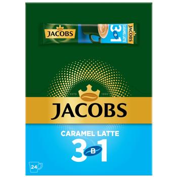 Напиток кофейный Jacobs Caramel Latte 3в1 12,3г*24шт - купить, цены на METRO - фото 1