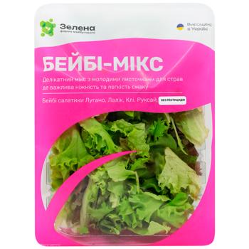 Мікс зелені свіжої Бейбі-мікс ЗЕЛЕНА 125 г - купить, цены на WINETIME - фото 1