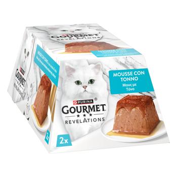 Gourmet Revelations Mousse with Tuna and Gravy Wet Food for Adult Cats 57g x 2pcs - buy, prices for COSMOS - photo 1