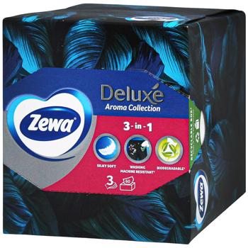 Салфетки косметические Zewa Deluxe Aroma Collection 60шт - купить, цены на КОСМОС - фото 2