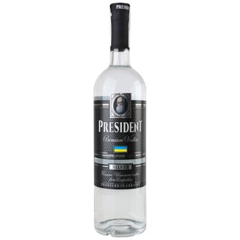 Водка Президент Серебряная 40% 1л - купить, цены на Чудо Маркет - фото 1