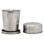 Line Art Nebraska Silver Folding Glass 280ml